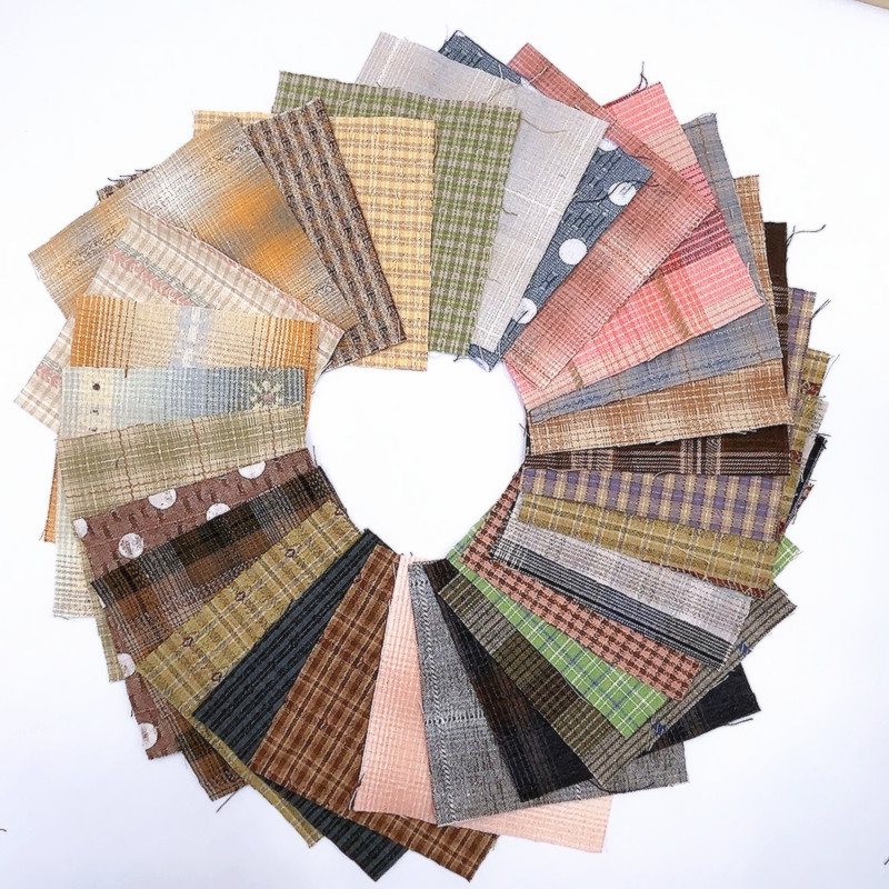 Sewing Tweed Fabric - 30pcs Cotton Yarn Dyed Japanese Sewing