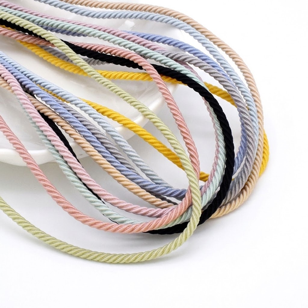 Sewing Art - 5M/Lot 2.5mm Elastic Rope Braided Elastic