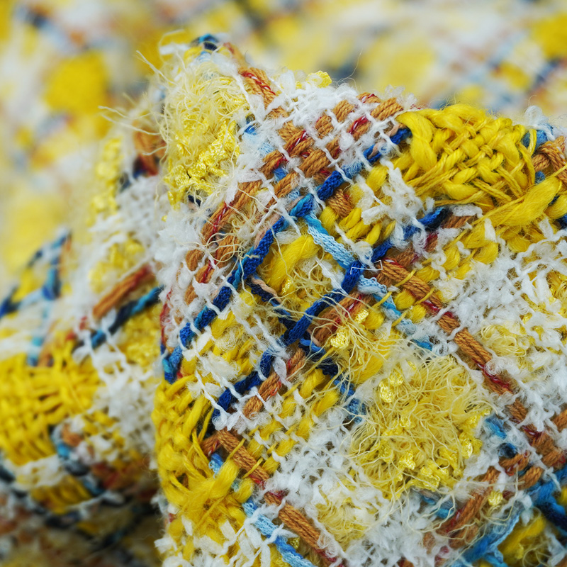 Sewing Tweed - Vibrant Style Yellow Multicolor Yarn Букле