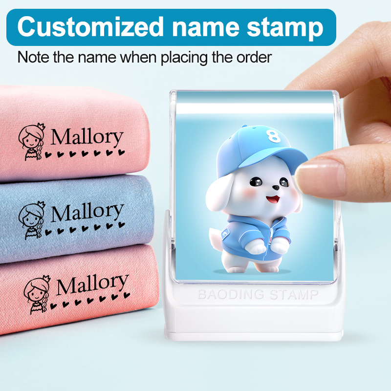Sewing Label - Personalized Baby Clothes Stamp,Custom Cartoon Name