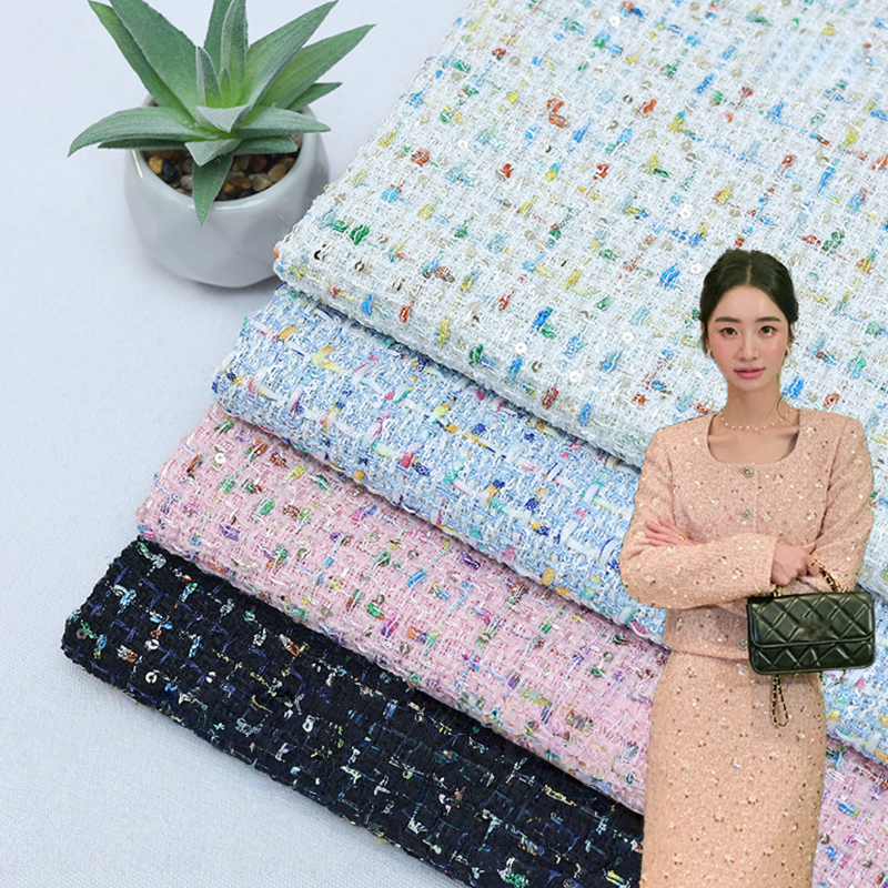 Sewing Tweed - 100*148cm Classic Style Tweed Fabric For
