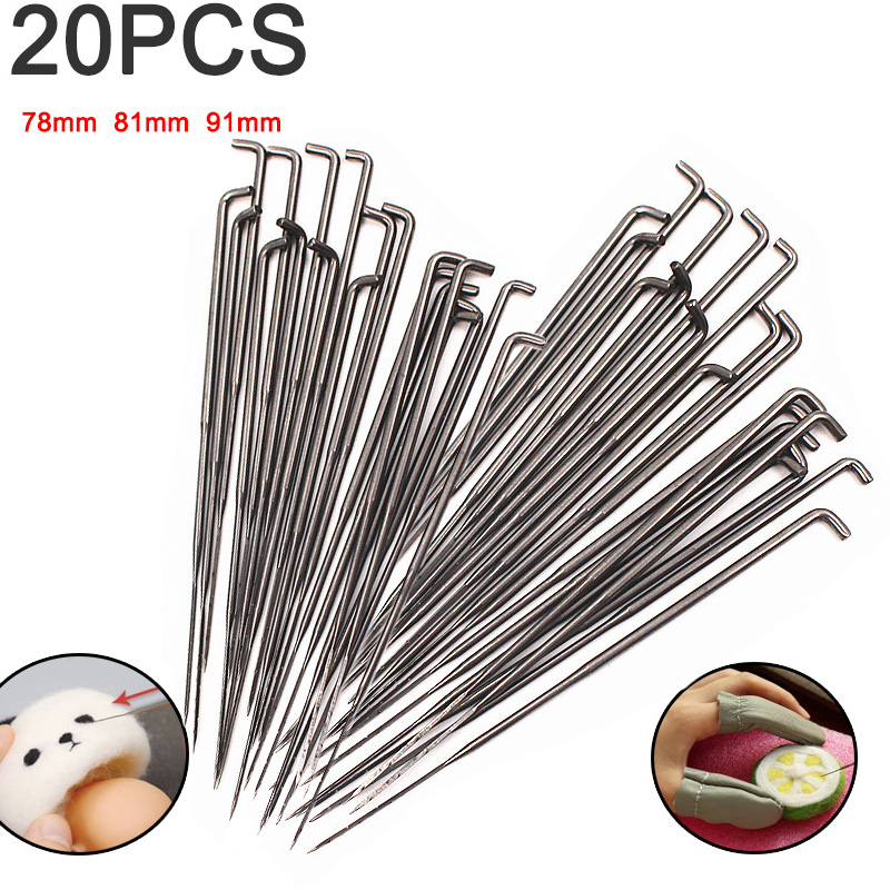 Textile Sewing Kit - 20 Pieces Sewing Needles 3 Sizes