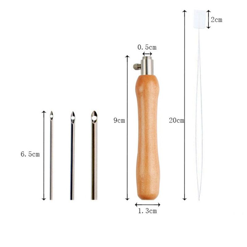 Textiles Sewing Machine - 5pcs Adjustable Punch Needle Set for