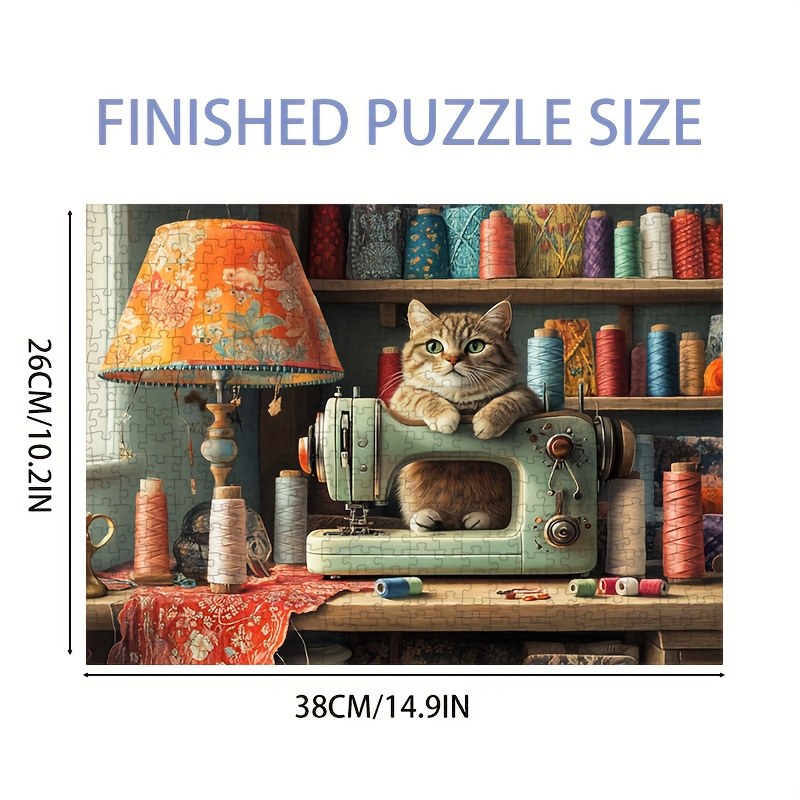 Sewing Recycling - 1000pcs Mini Sewing Machine Cat Jigsaw