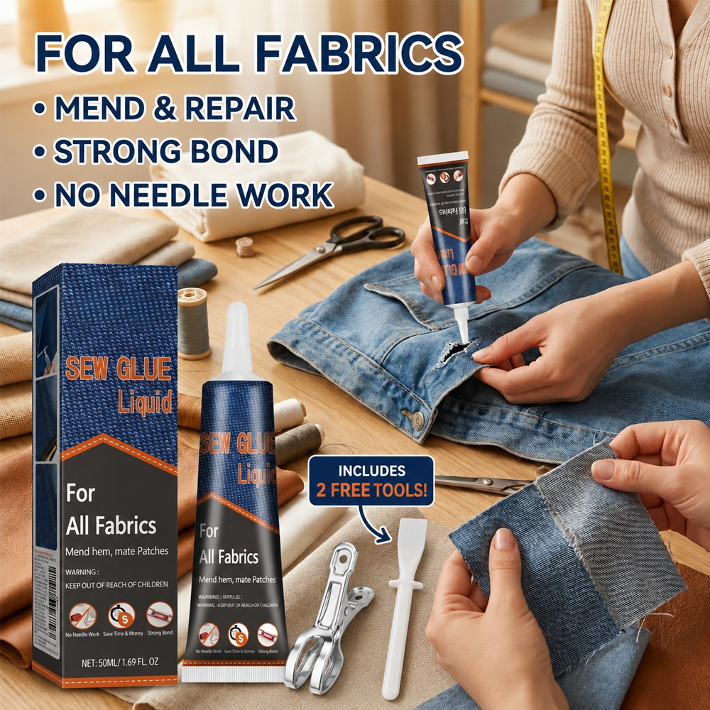 Sewing Repair - 50ml Fabric Sewing Glue Fast Drying