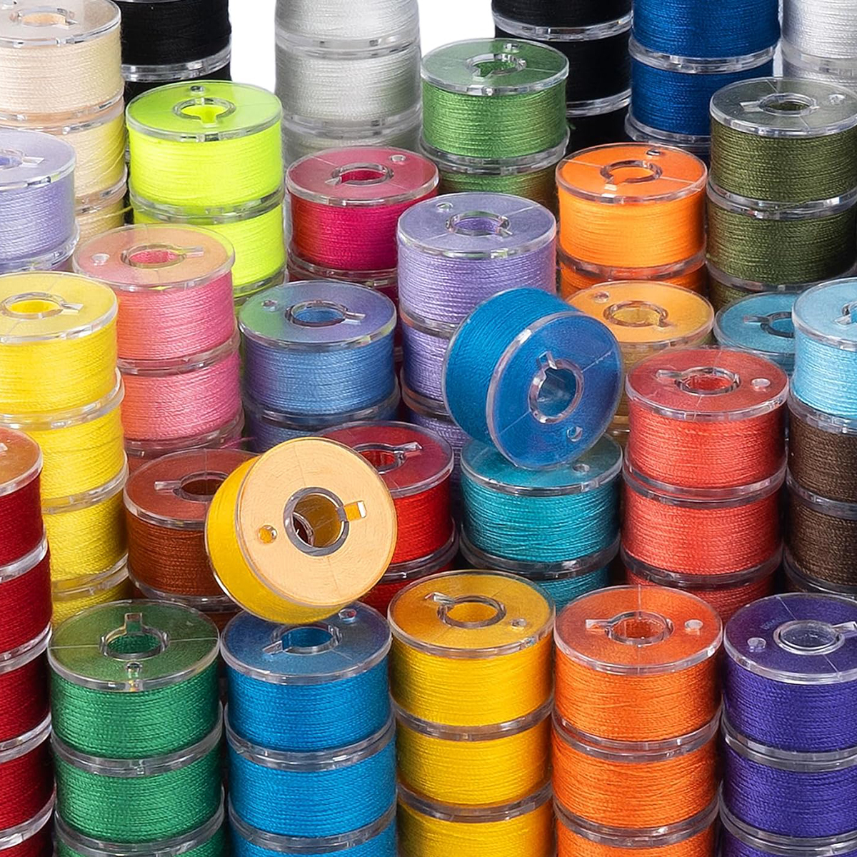 Textile Sewing Kit - 20Pcs Bobbins and Sewing Threads Prewound