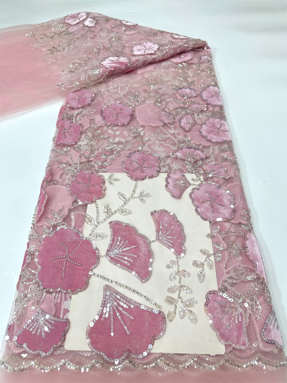 Sewing Velvet Fabric - African Velvet Heavy Lace Fabric with