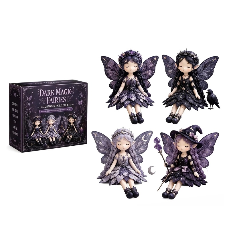 Textile Sewing Kit - Flower Fairies Patchwork DIY Kit Enchanting