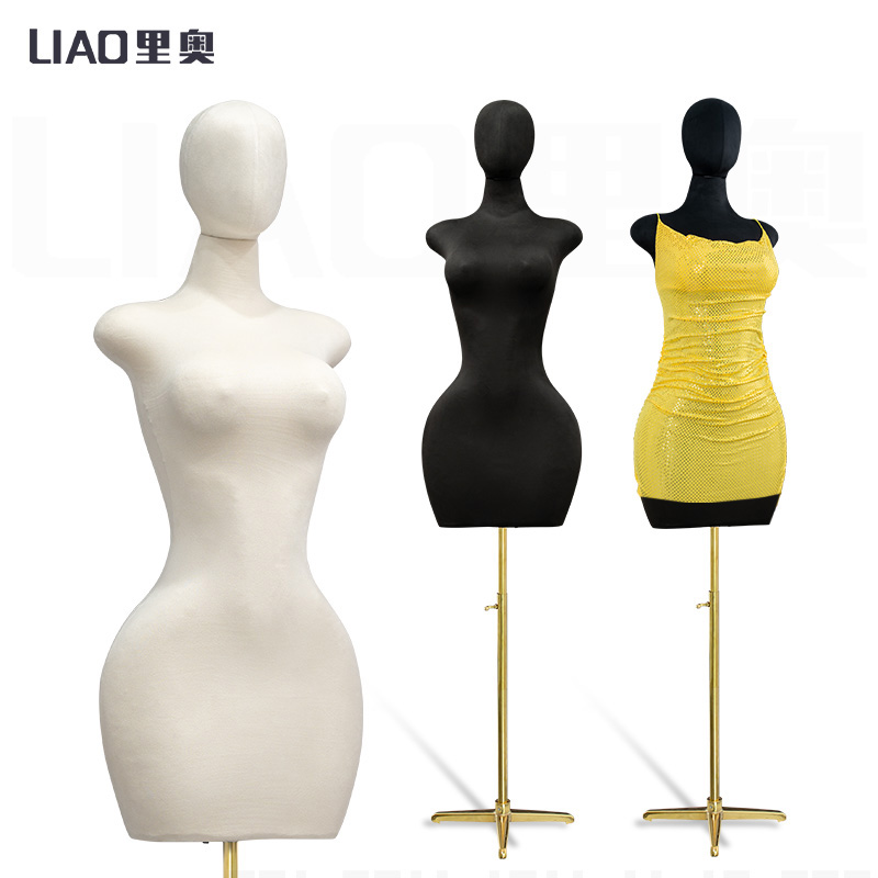 Dress Form Mannequin - Half body curvy mannequin torso woman