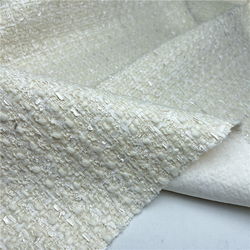 Sewing Tweed - Beige French Luxury Draped Fringe Woven