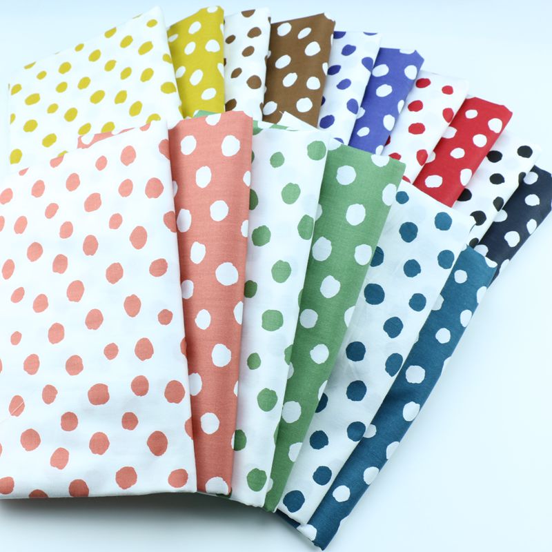 Sewing Tweed Fabric - 160x50cm, Fashionable Polka Dot Fruit Colored