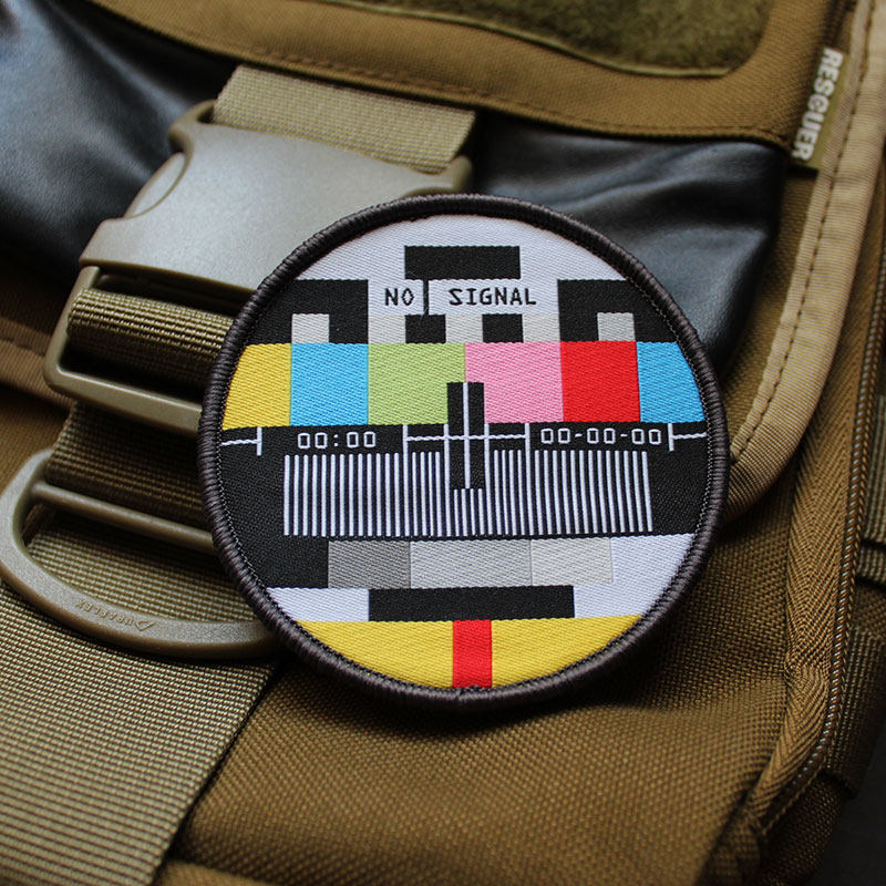 Sewing Label - NO SIGNAL Ultra-fine Woven Label Badge
