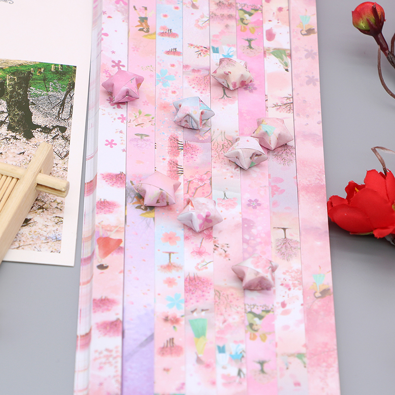 Pattern Tissue Paper - 540 Sheets Sakura Origami Stars Paper