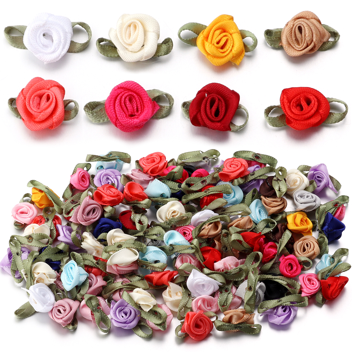 Sewing Art - 50Pcs 1.5x2.5cm 18 Colors For Choice