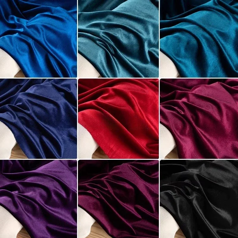 Sewing Velvet Fabric - Solid Colored Velvet Fabric Four Sided