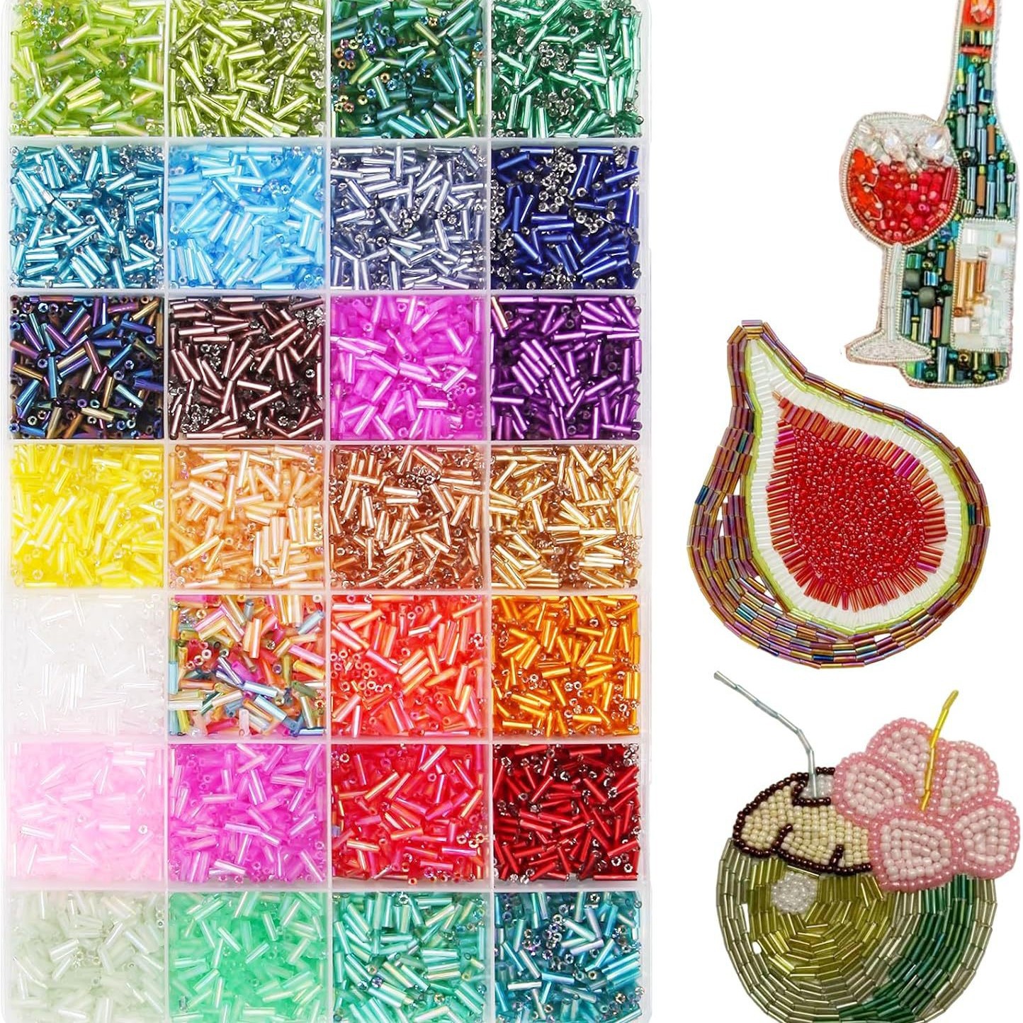 Sewing Art - About 6720Pcs/Box 7mm 28 Colors of