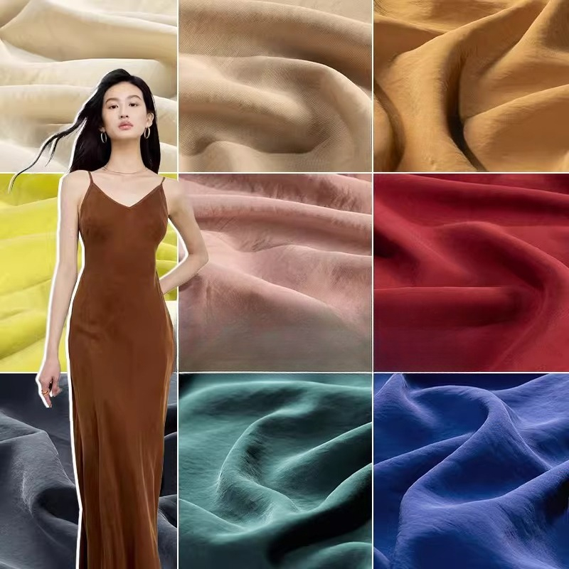 Sewing Recycling - Sand-washed Cupro Fabric By The Meter