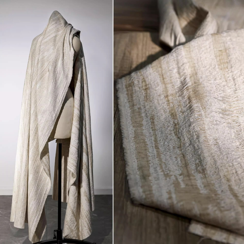 Sewing Recycling - Linen Creative Recycled Jacquard Fabric Cotton