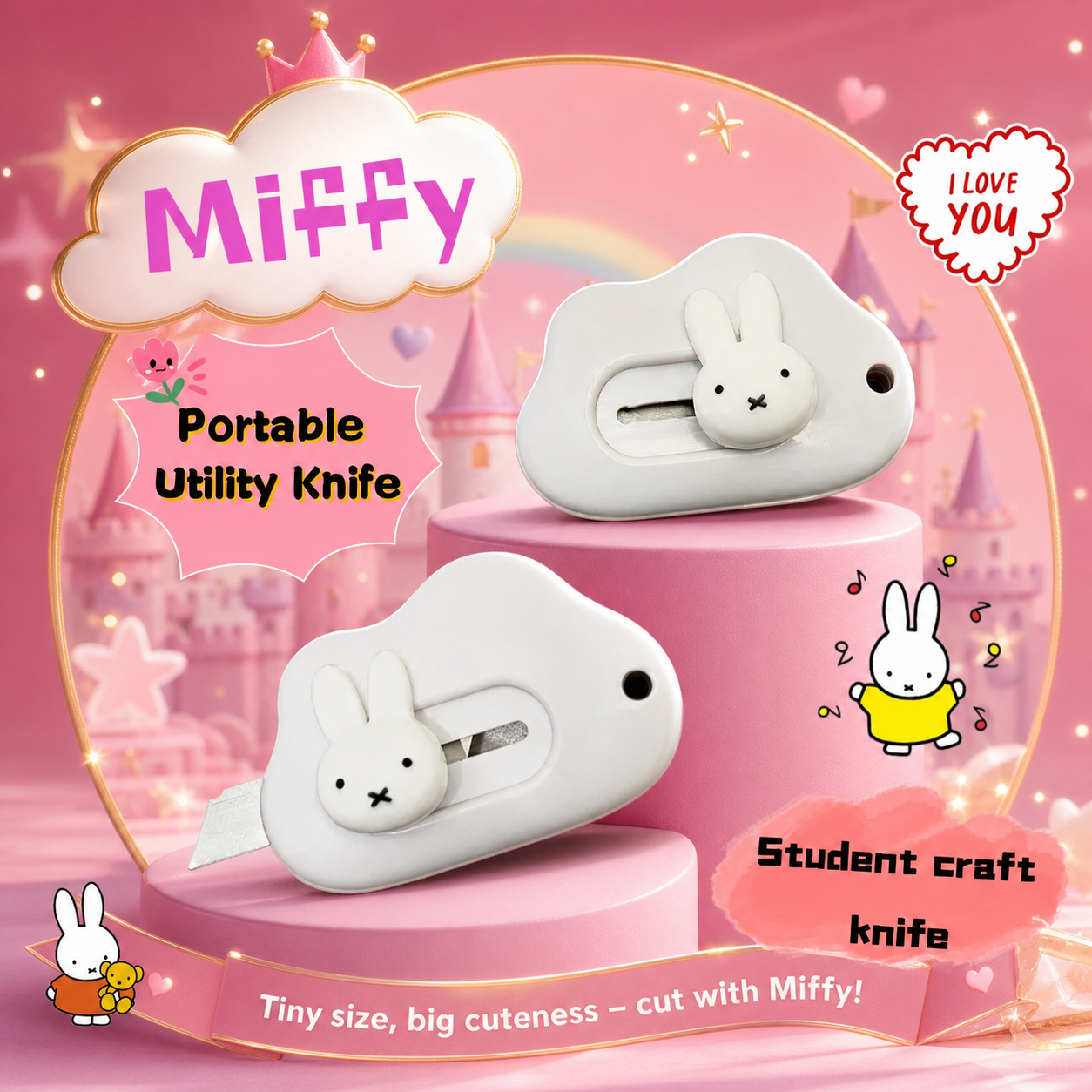 Sewing Art - Ins Cartoon Creative Miffy Rabbit Art