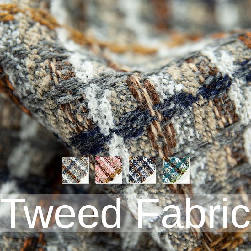 Sewing Tweed - Plaid Tweed Fabric By The Meter