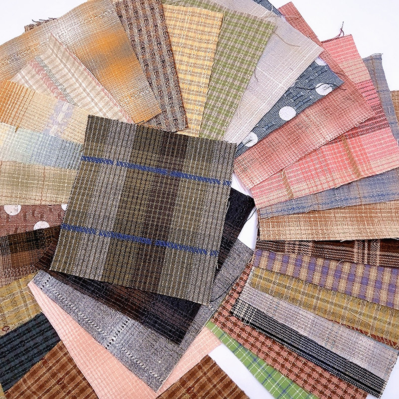 30pcs  Cotton Yarn Dyed Japane - Sewing Tweed Fabric ulasan dan harga