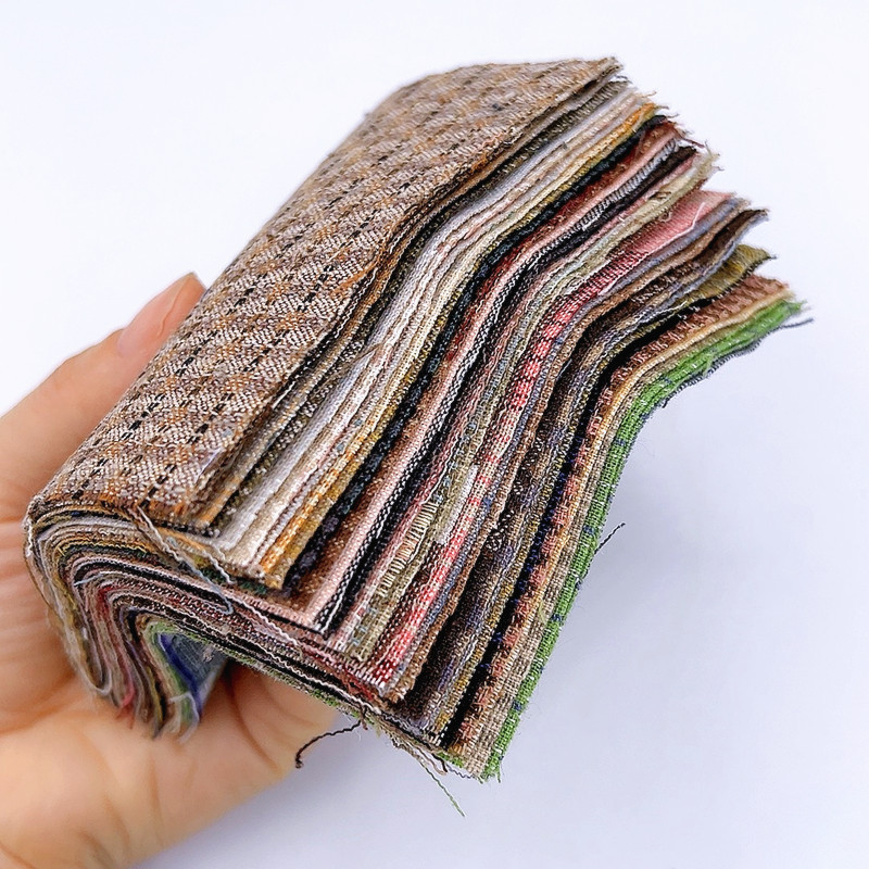 30pcs  Cotton Yarn Dyed Japane - Sewing Tweed Fabric ulasan dan harga