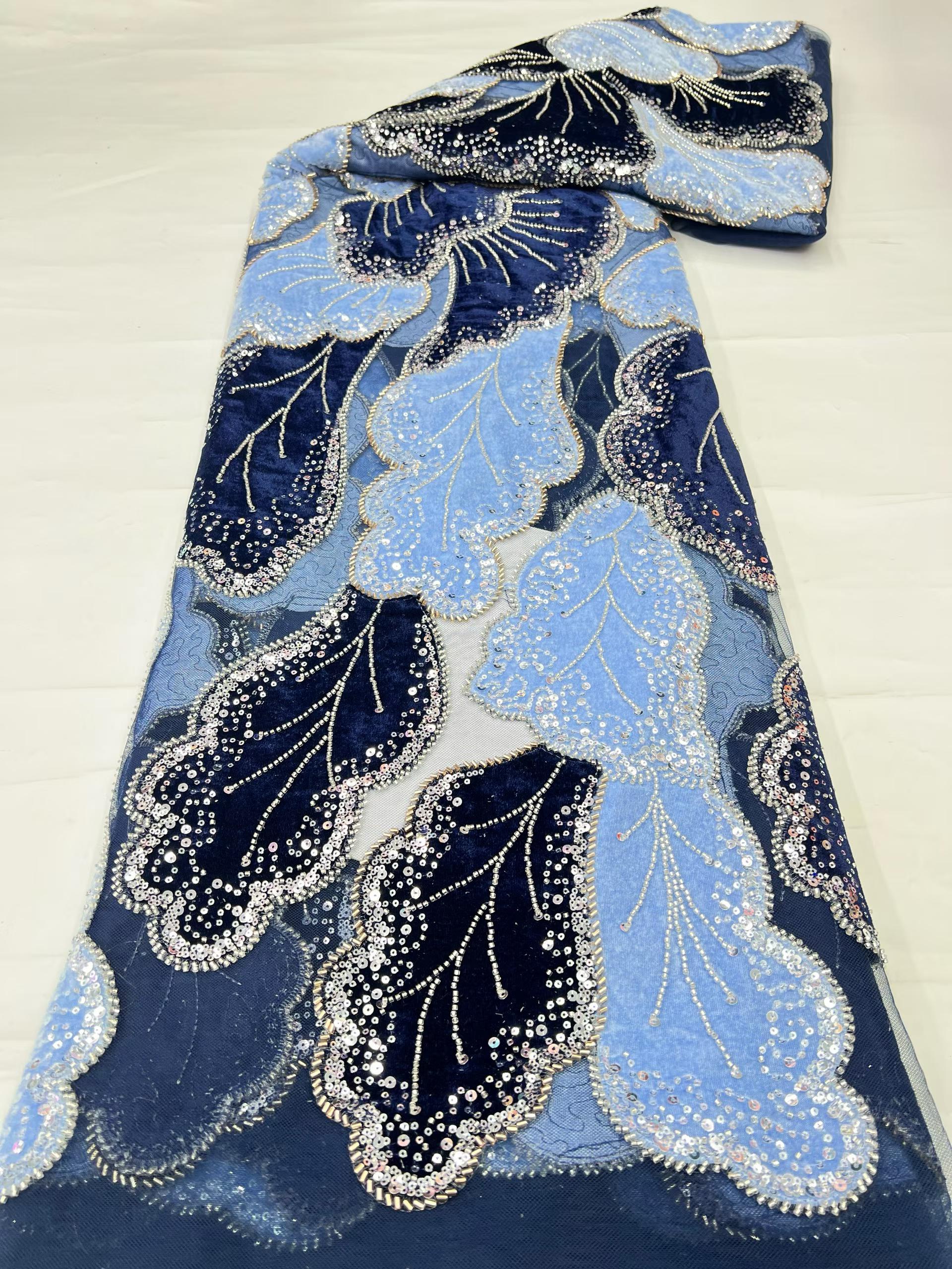 2026 Luxury African Lace Fabri - Sewing Velvet Fabric ulasan dan harga