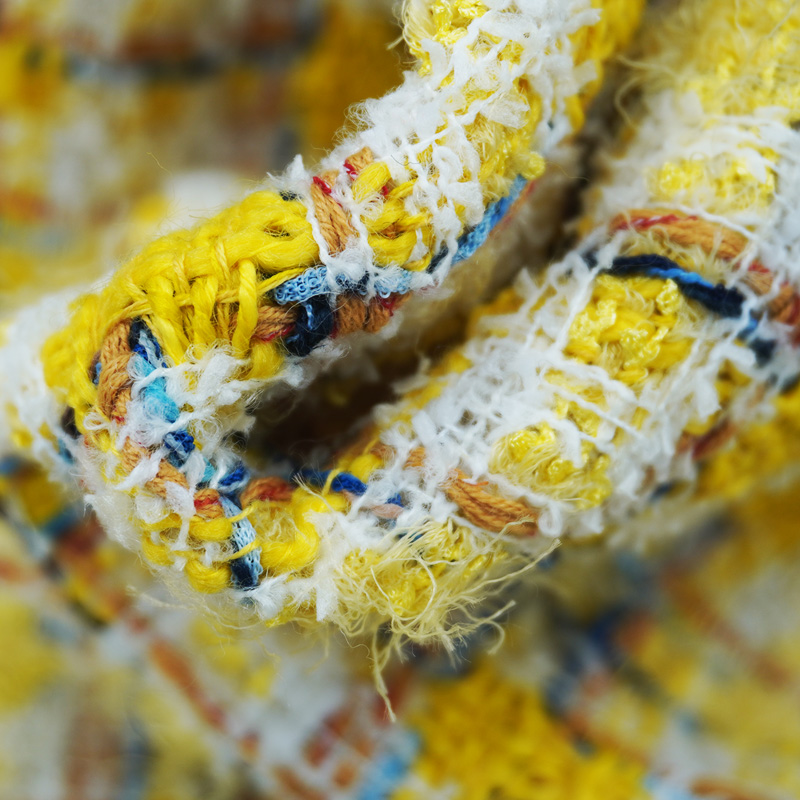 Vibrant Style Yellow Multicolo - Sewing Tweed ulasan dan harga