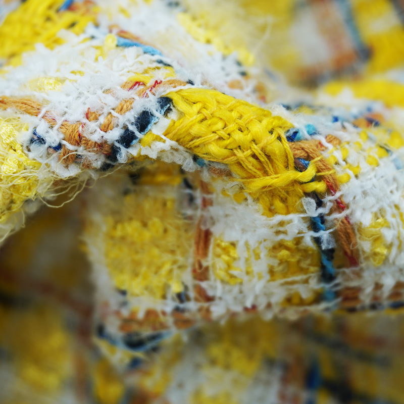 Vibrant Style Yellow Multicolo - Sewing Tweed ulasan dan harga