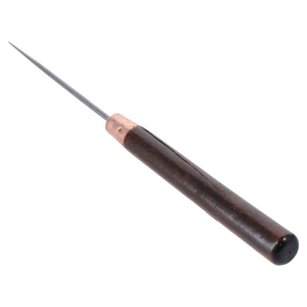 3Pcs Wooden Handle Scratch Awl - Sewing Repair ulasan dan harga
