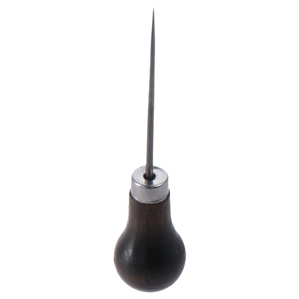 3Pcs Wooden Handle Scratch Awl - Sewing Repair ulasan dan harga