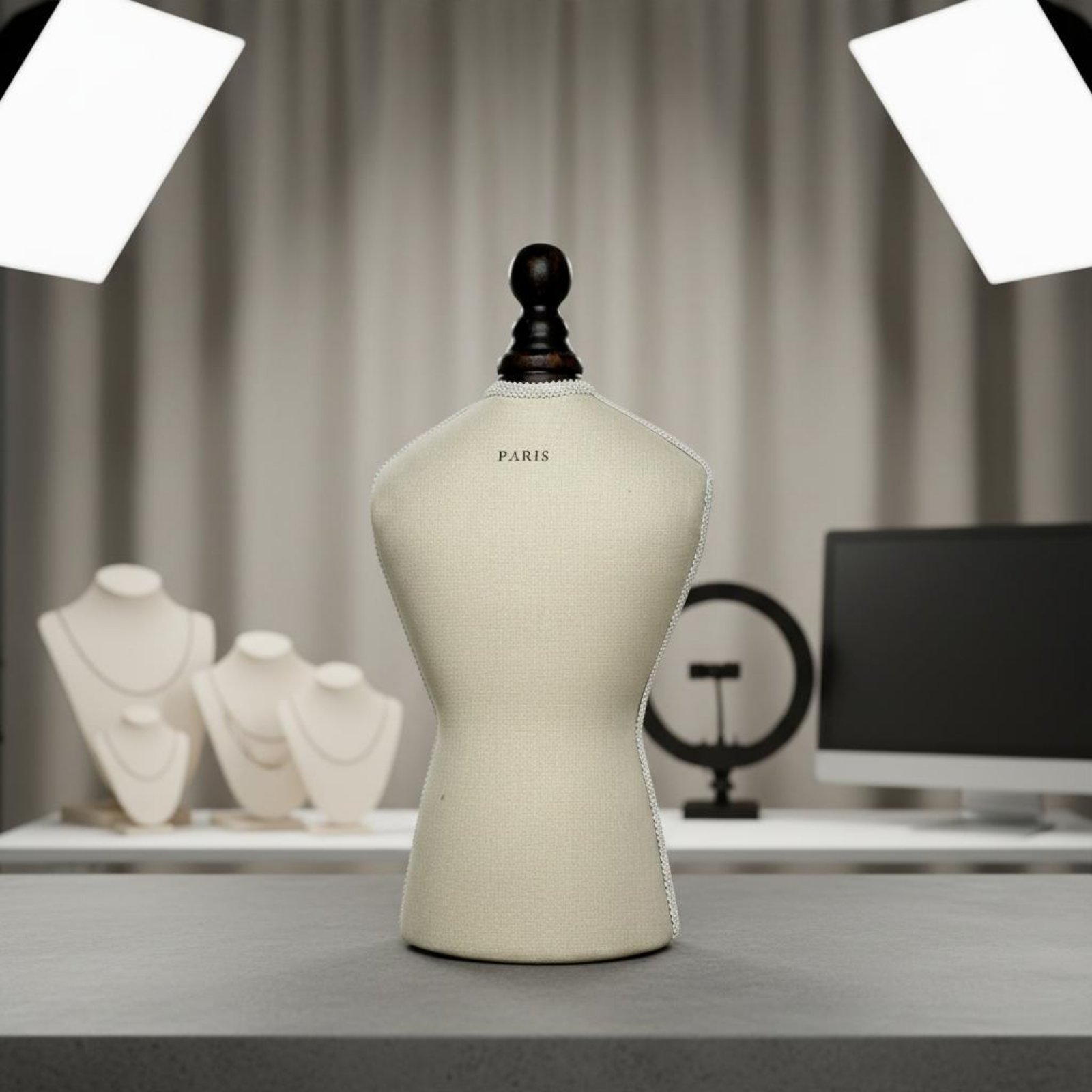 Necklace Bust Stand Tabletop B - Dress Form Mannequin ulasan dan harga