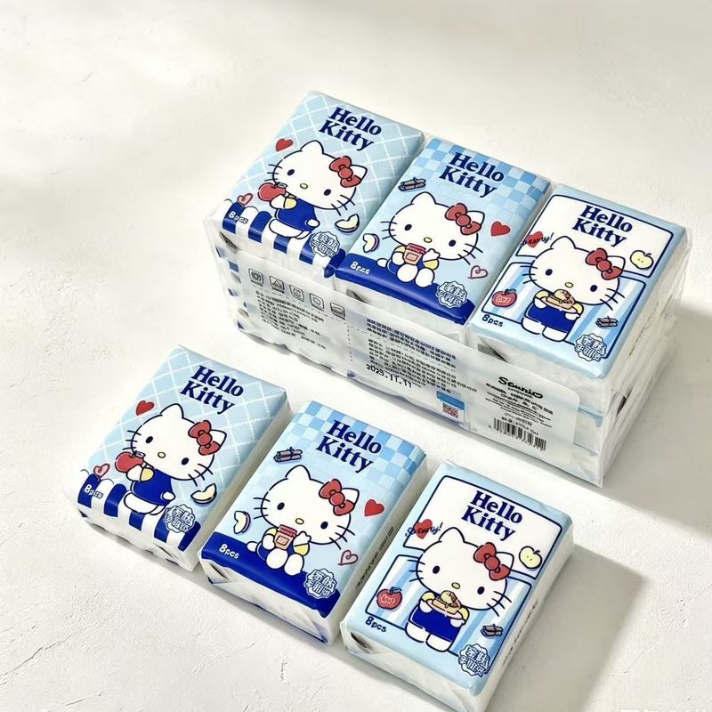Hello Kitty Printed Handkerchi - Pattern Tissue Paper ulasan dan harga