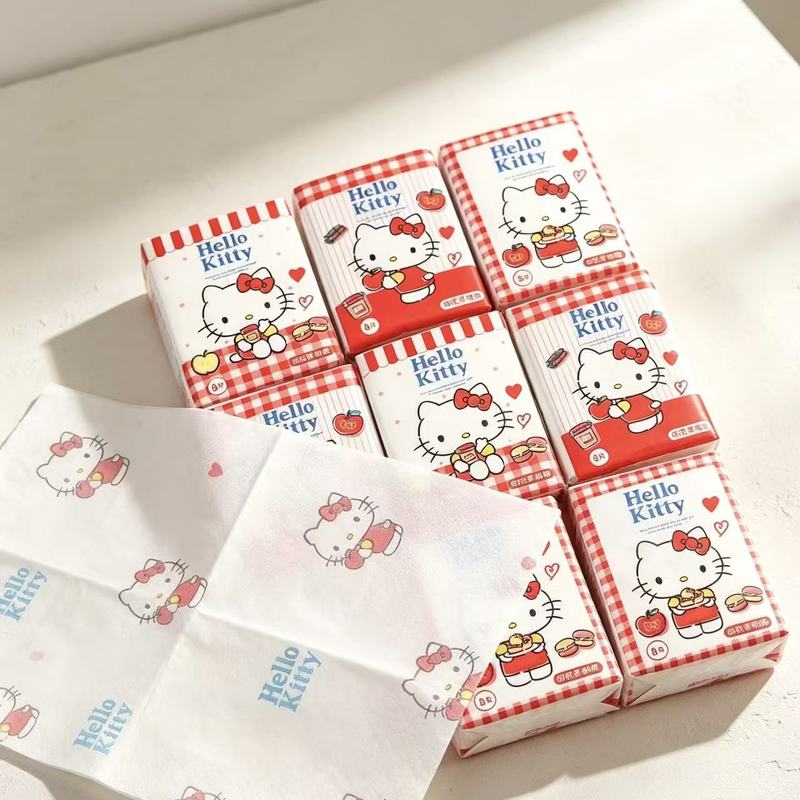 Hello Kitty Printed Handkerchi - Pattern Tissue Paper ulasan dan harga
