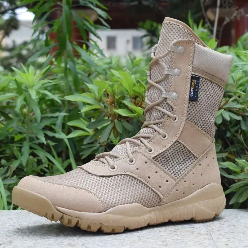 Desert boots 2025 high top tac - Sewing Nylon ulasan dan harga