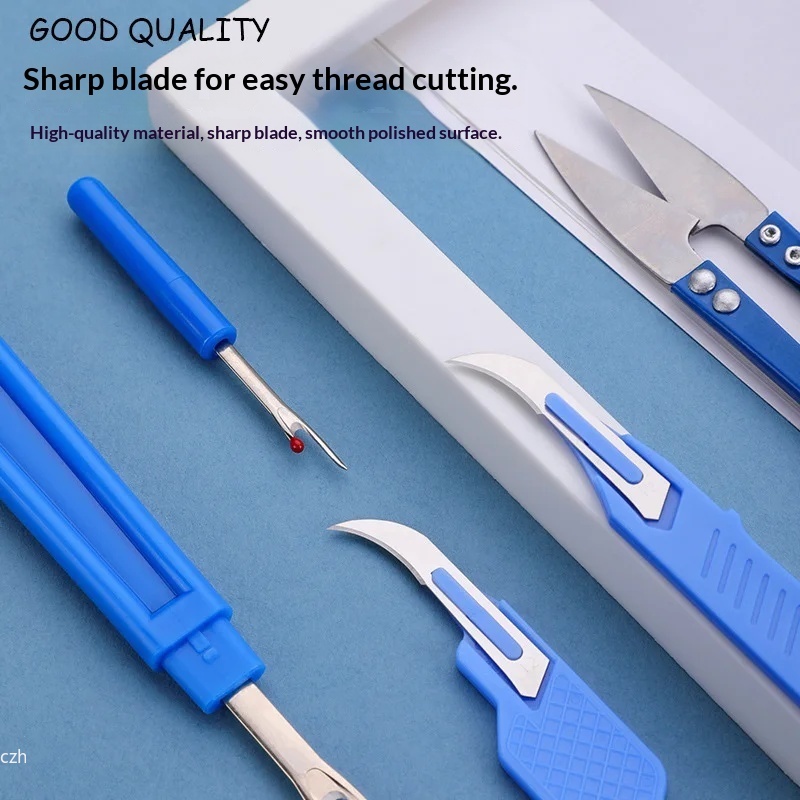 5Pcs Blue Sewing Ripper Kit wi - Sewing Repair ulasan dan harga