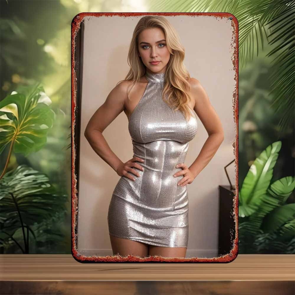 SHEINMETAL Silver Metallic Dre - Dress Form Mannequin ulasan dan harga