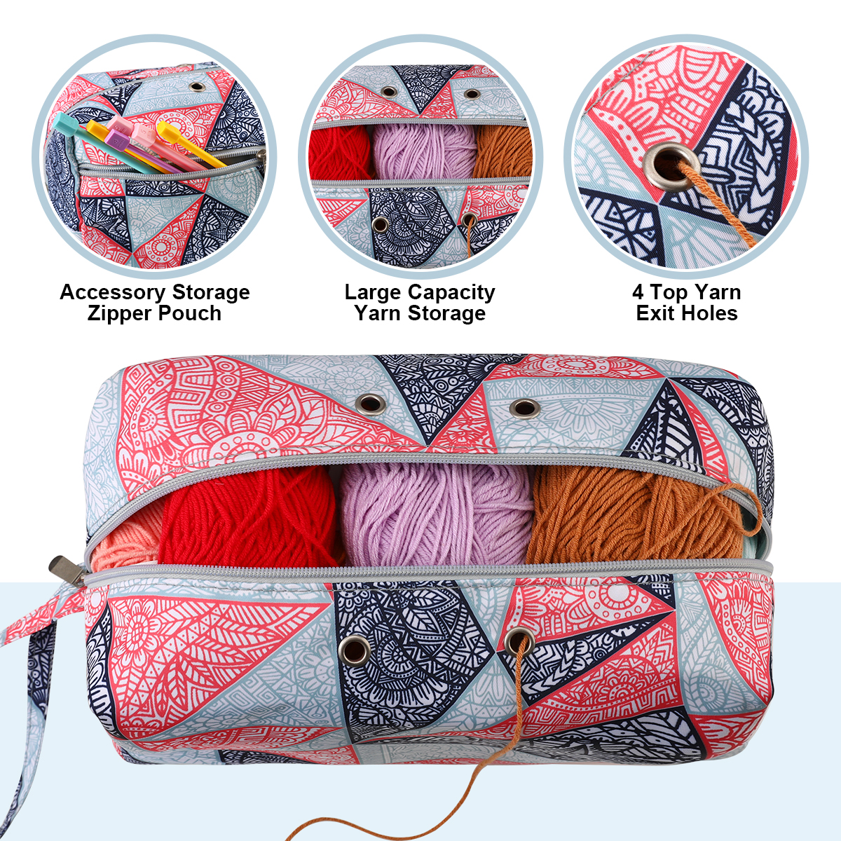 Yarn Storage Bag Square Knitti - Textile Sewing Kit ulasan dan harga