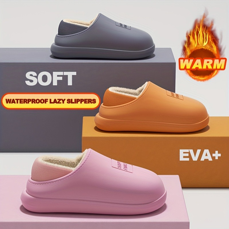 Winter EVA Warm Slippers Men W - Sewing House ulasan dan harga