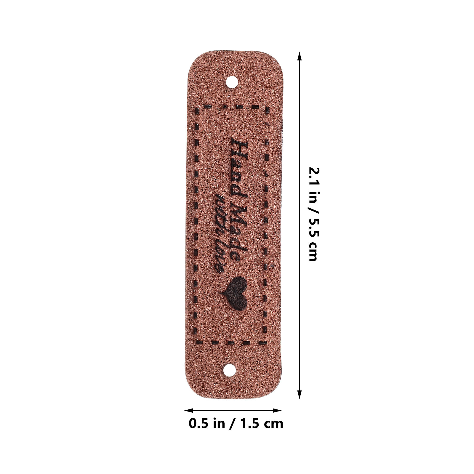 60Pcs Labels Embossed Heart Pa - Sewing Label ulasan dan harga
