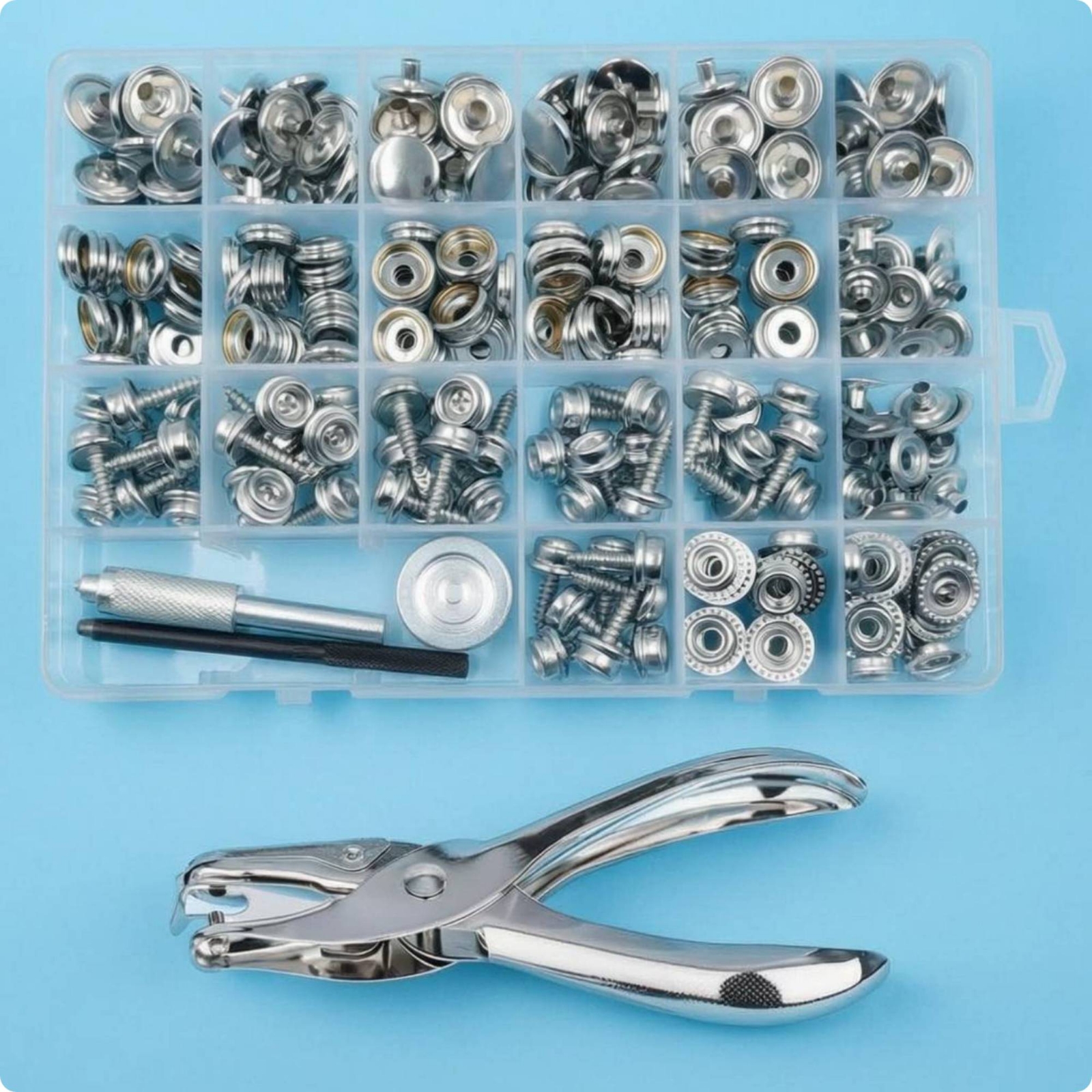 Snap Button Tool Set Heavy Dut - Sewing Repair ulasan dan harga