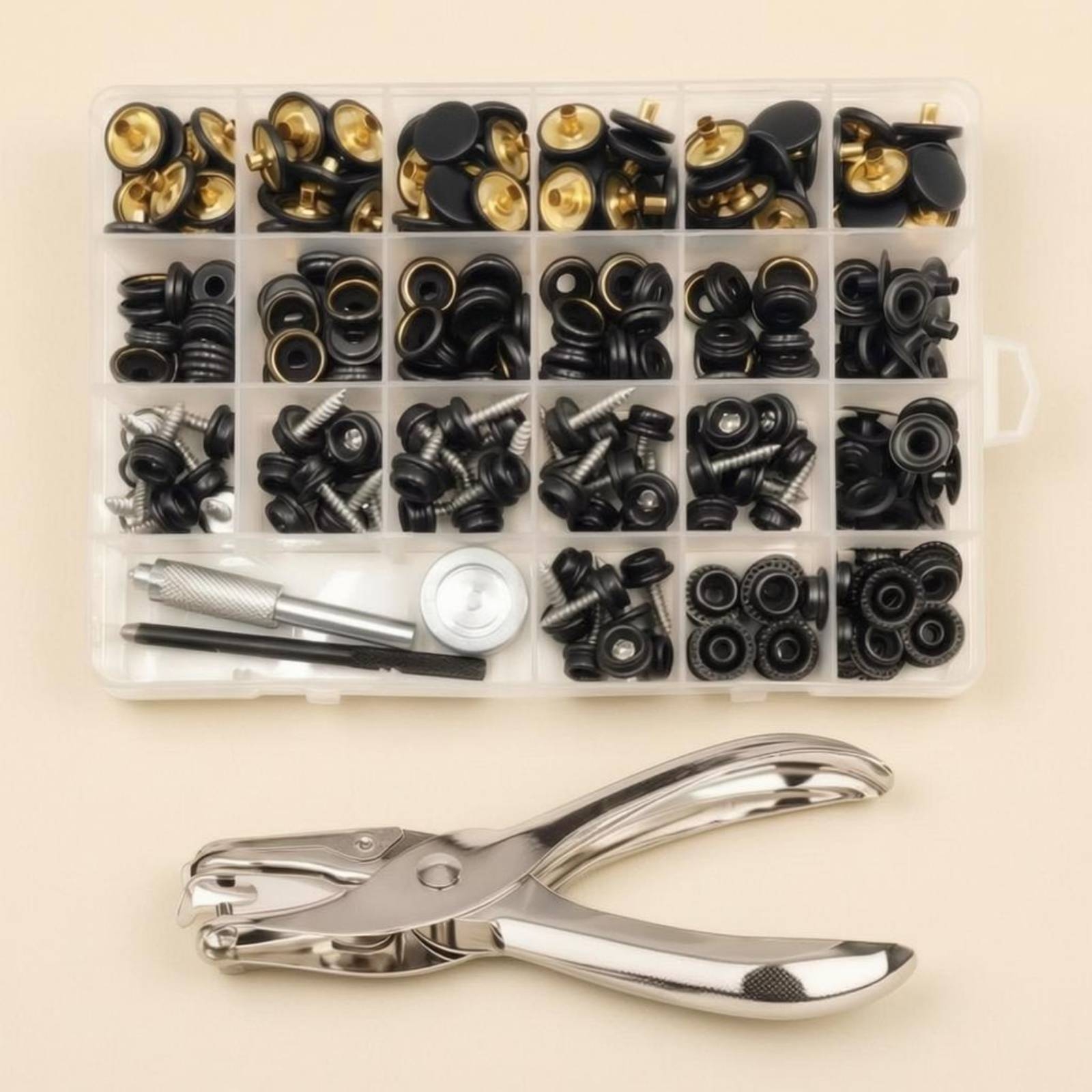 Snap Button Tool Set Heavy Dut - Sewing Repair ulasan dan harga