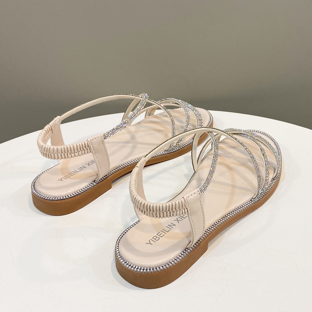 Summer Women Flat Sandals Rhin - Elastic Waistband Roll ulasan dan harga