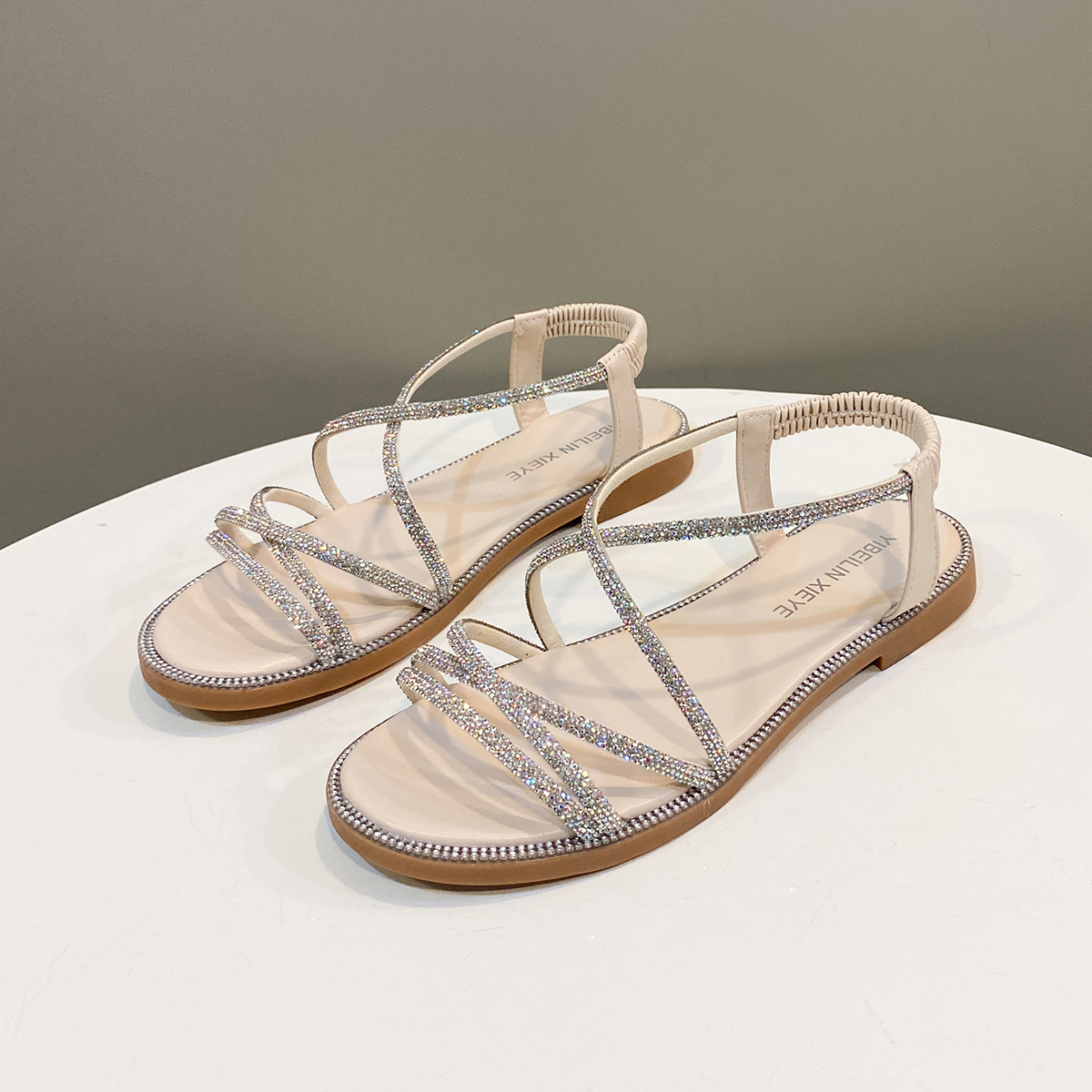 Summer Women Flat Sandals Rhin - Elastic Waistband Roll ulasan dan harga
