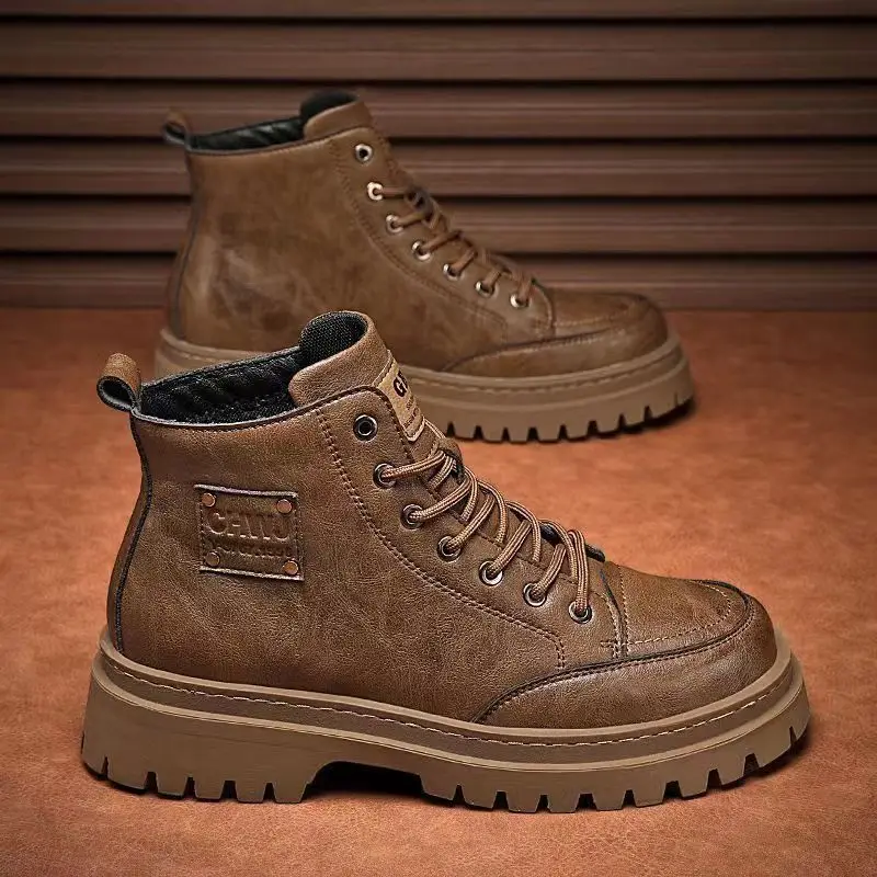 High Quality Men's Boots Platf - Sewing Nylon ulasan dan harga
