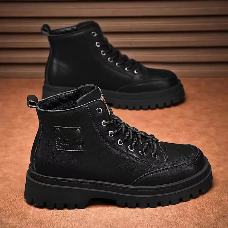 High Quality Men's Boots Platf - Sewing Nylon ulasan dan harga