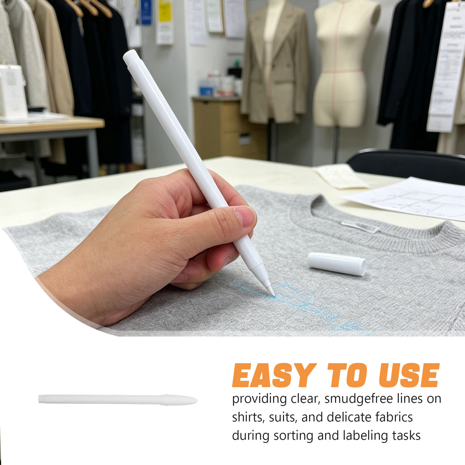 10Pcs Water Erasable Fabric Ma - Sewing Label ulasan dan harga