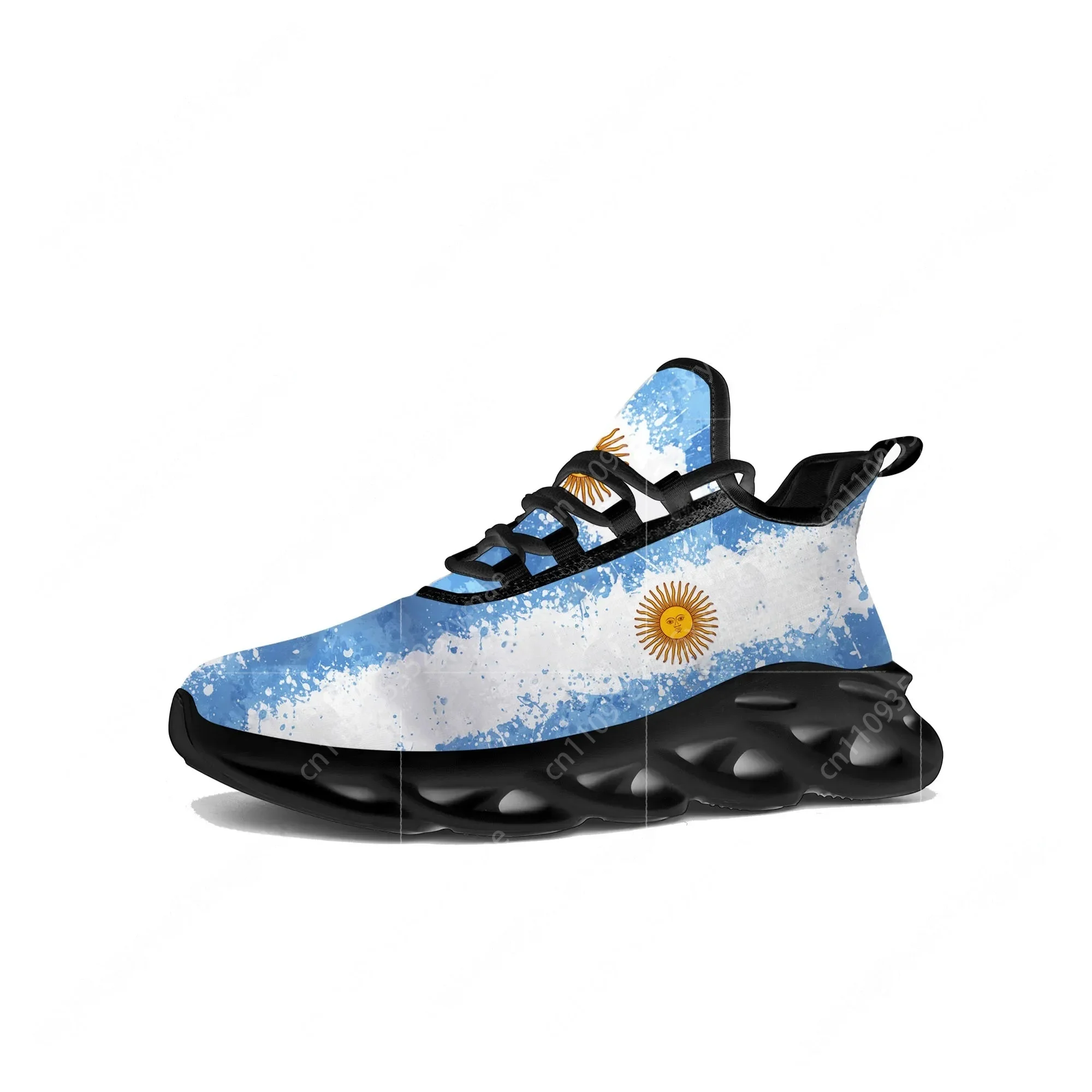 Argentine Flag Flats Sneakers  - Sewing Nylon ulasan dan harga
