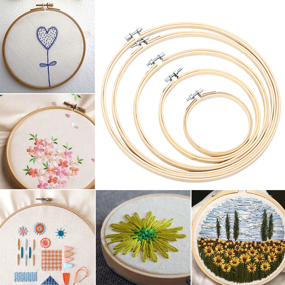 10/13/15/20cm Embroidery Hoop  - Sewing Recycling ulasan dan harga