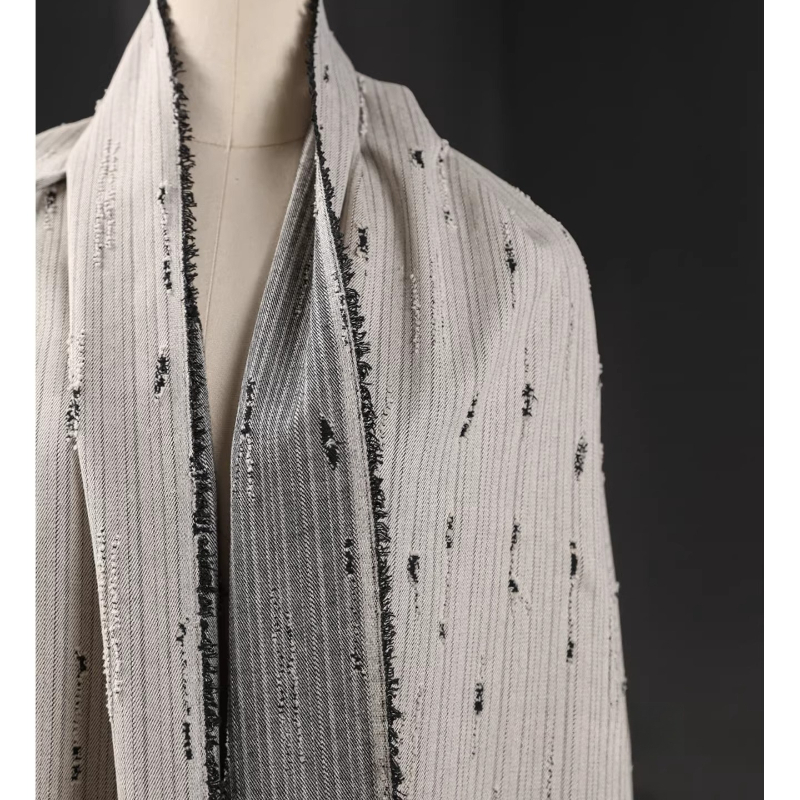 Striped Denim Cotton Jacquard  - Sewing Recycling ulasan dan harga